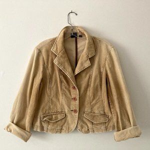 Sonoma Gold/Tan Corduroy Jacket, Size PS